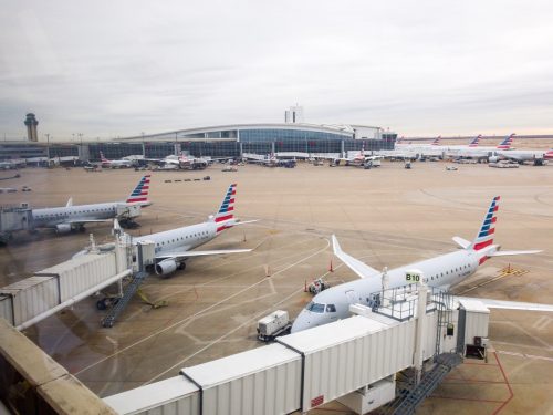 DFW Airport United States Air Travel สนามบินและสายการบิน - Dallas USA