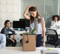 female employee loses job