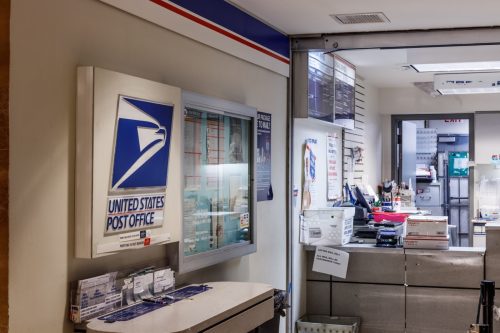 USPS Post Office-Website.  USPS ist verantwortlich für die Postzustellung 1