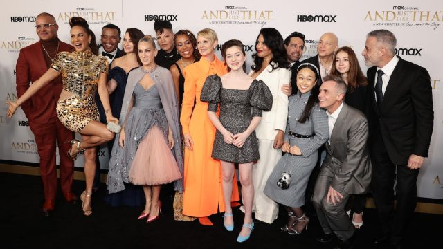 The cast of "And Just Like That" at the series premiere in December 2021