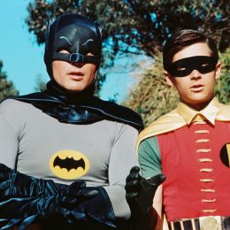 Adam West and Burt Ward as Batman and Robin 1966