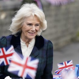 Camilla, Duchess of Cornwall visiting Roundhill Primary School in Southdown, Bath in February 2022
