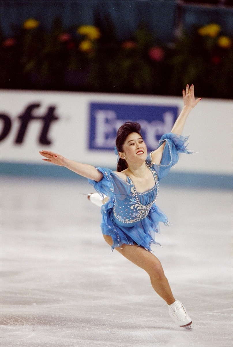 Kristi Yamaguchi performing in 1992. 