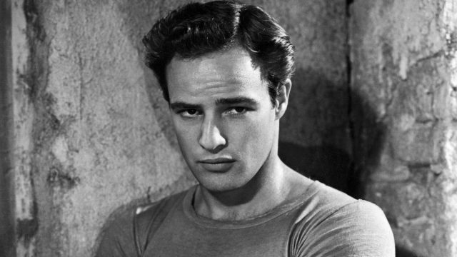 Marlon Brando in character as Stanley Kowalski