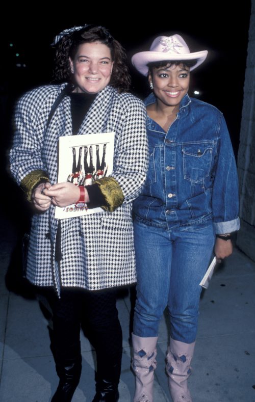 Mindy Cohn and Kim Fields at the premiere of "Three Amigos" in 1986