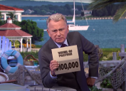 Pat Sajak on the Feb. 9, 2022 episode of "Wheel of Fortune"