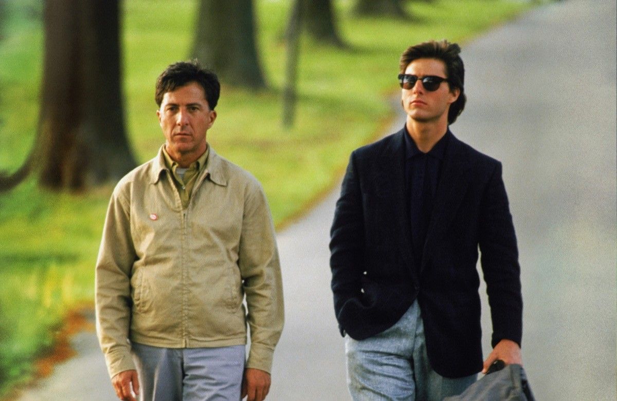 Dustin Hoffman and Tom Cruise in Rain Man