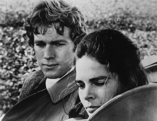Ryan O'Neal and Ali MacGraw in "Love Story"