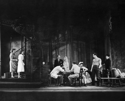 The cast of "A Streetcar Named Desire" in the play