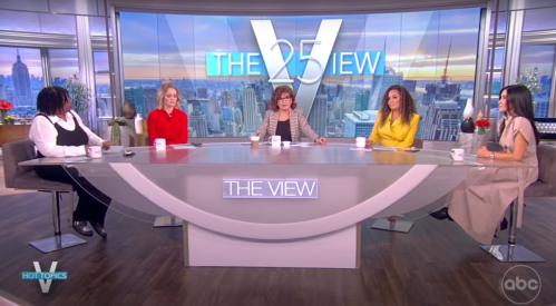 The hosts of "The View" on the January 25 episode
