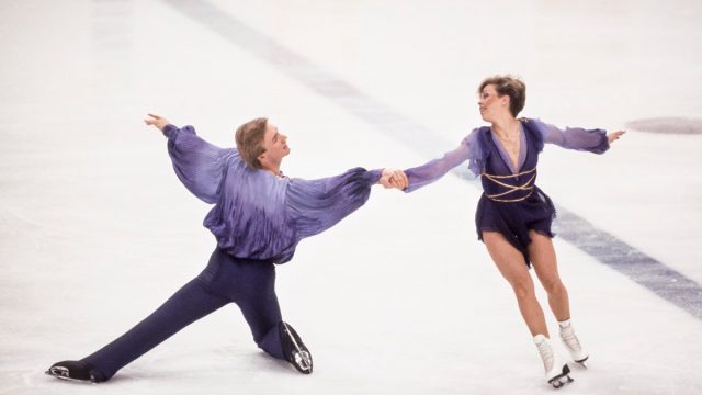 Jayne Torvill and Christopher Dean in the 1984 Olympics