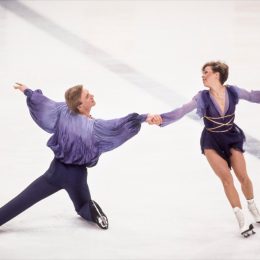 Jayne Torvill and Christopher Dean in the 1984 Olympics