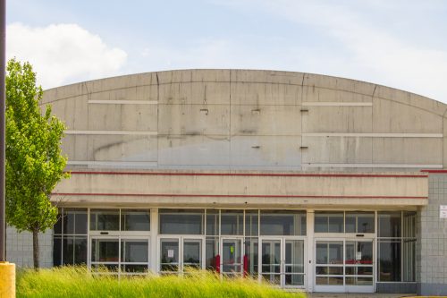 The exterior of a closed Kmart store