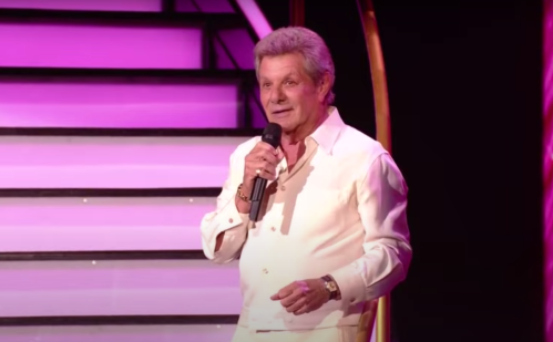 Frankie Avalon performing on "Dancing with the Stars" in 2021