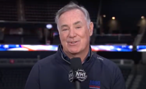 Jim Craig being interviewed by the NHL Network in 2020