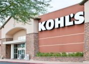 Kohl's Retail Department Store Front with Sign and Trees