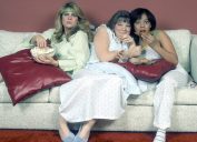 Lisa Whelchel, Mindy Cohn, and Kim Fields in a "Facts of Life" promo photo from the 1970s