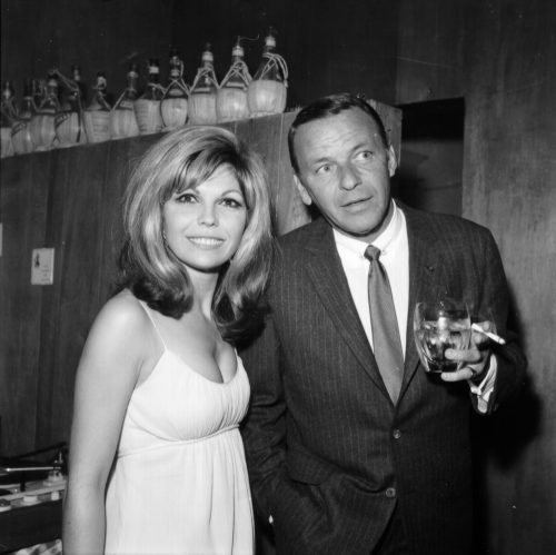 Nancy and Frank Sinatra at an event in 1967