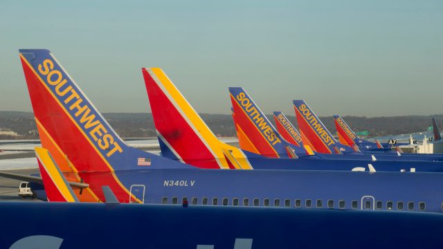 Southwest Airlines Boeing 737s in Baltimore