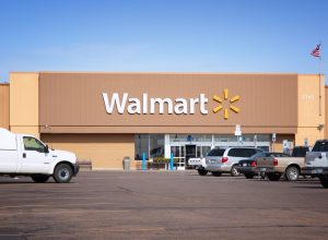 People visit Walmart in Goodland, Kansas. Walmart is a retail corporation with 8,970 locations and revenue of US$ 469 billion (FY 2013).