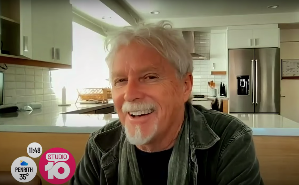 William Katt being interviewed by "Studio 10" in February 2022