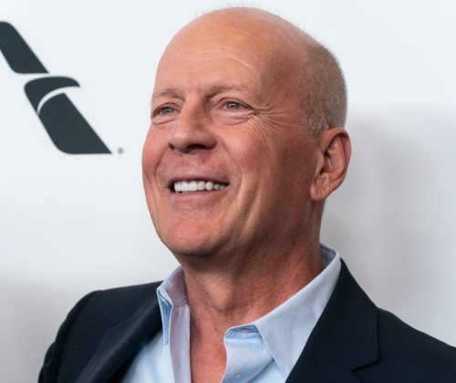 bruce willis on the red carpet