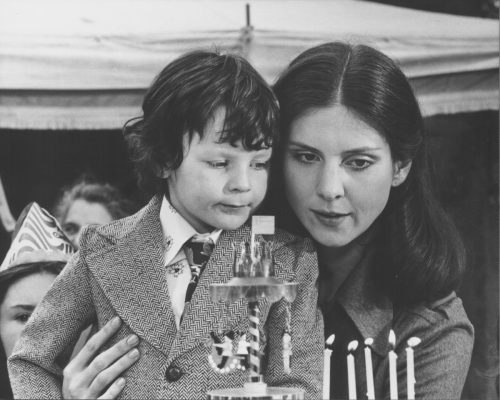 Harvey Stephens and Holly Palance in "The Omen" in 1976