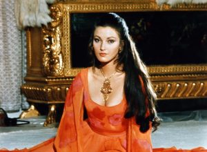 Jane Seymour on the set of "Live and Let Die."