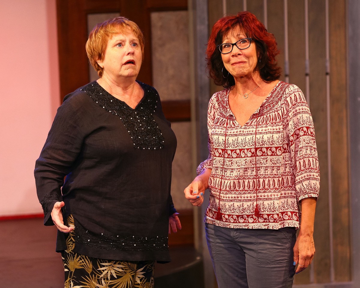 Lynne Marie Stewart and Mindy Sterling performing in 2014