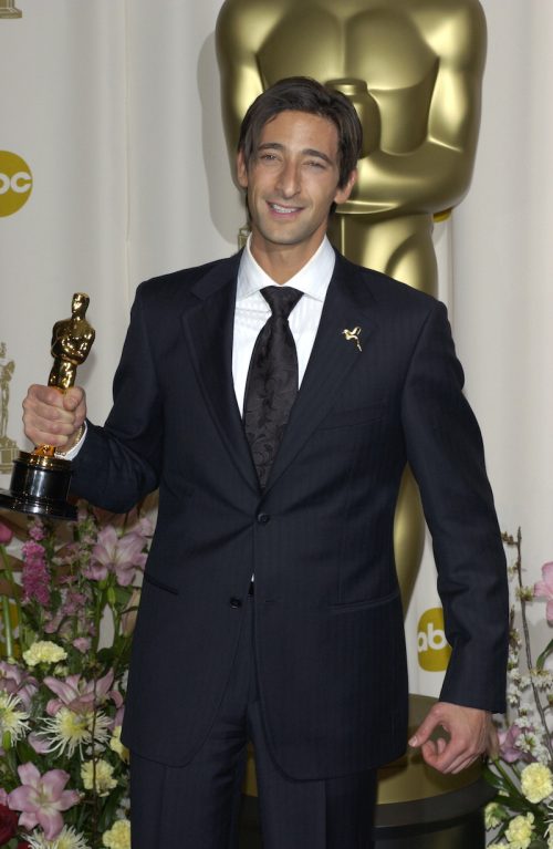 Adrien Brody at the 2003 Oscars