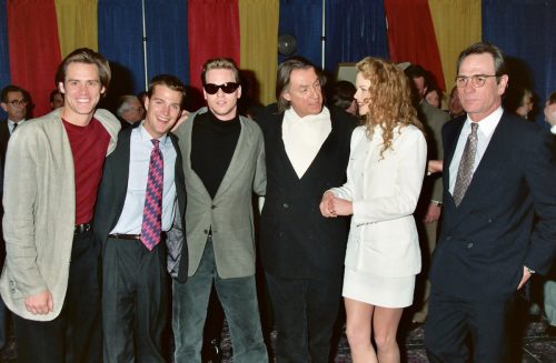 The cast and director of "Batman Forever" in 1995