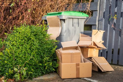 Excess cardboard packaging waste as a result of increased postal deliveries as a result of the COVID-19 pandemic