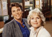 Tyne Daly and Sharon Gless as Lacey and Cagney