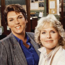 Tyne Daly and Sharon Gless as Lacey and Cagney