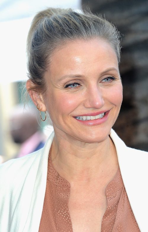 Cameron Diaz at Lucy Liu's Hollywood Walk of Fame ceremony in 2019
