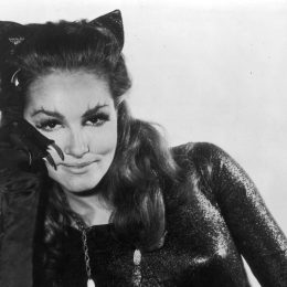 Julie Newmar as Catwoman in a promotional portrait from 1966