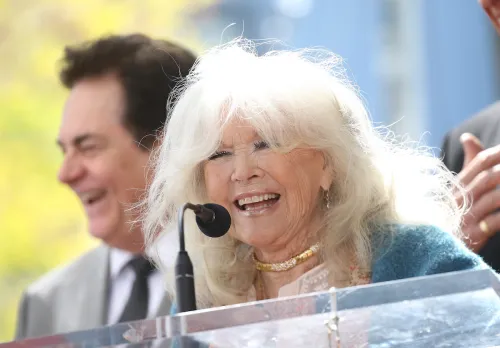 Connie Stevens during The Lettermen Hollywood Walk of Fame ceremony in 2020