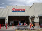 The storefront of a Costco location