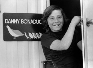 Danny Bonaduce at his "Partridge Family" trailer circa 1970