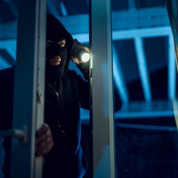 robber breaking into house
