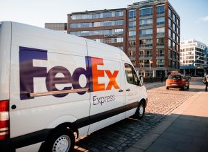 Side view of FedEx Express