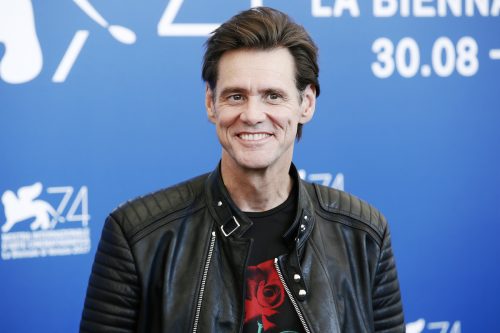 Jim Carrey at the photocall for "Jim and Andy" at the Venice Film Festival in 2017