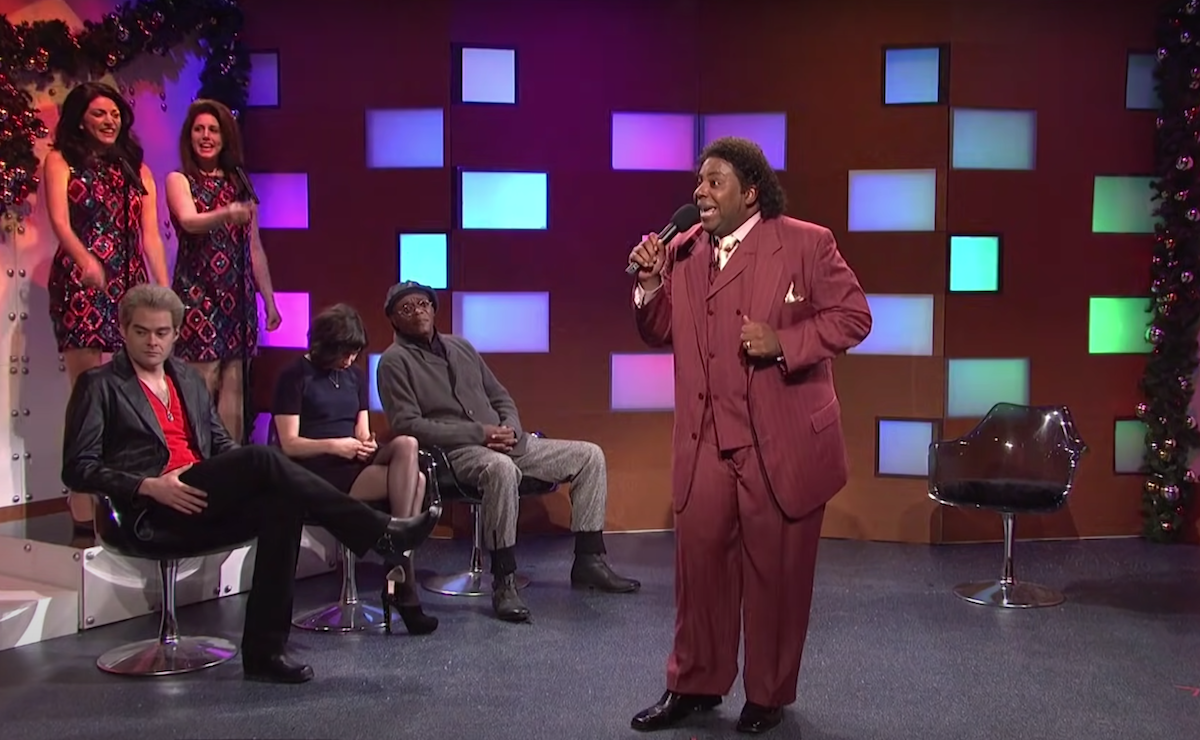 Kenan Thompson, Samuel L. Jackson and others in the December 15, 2012 episode of "SNL"