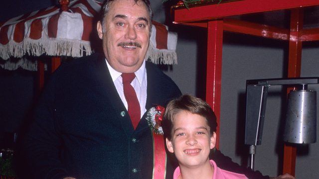 Christopher Hewett and Brice Beckham at the Hollywood Christmas Parade in 1988