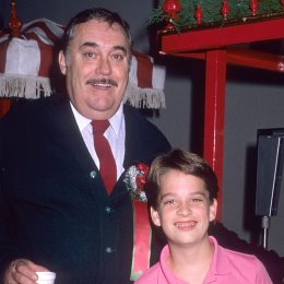 Christopher Hewett and Brice Beckham at the Hollywood Christmas Parade in 1988