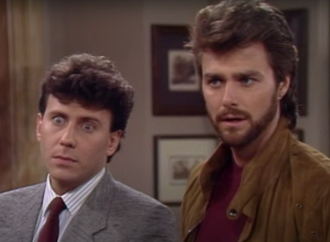 Paul Reiser and Greg Evigan on "My Two Dads"