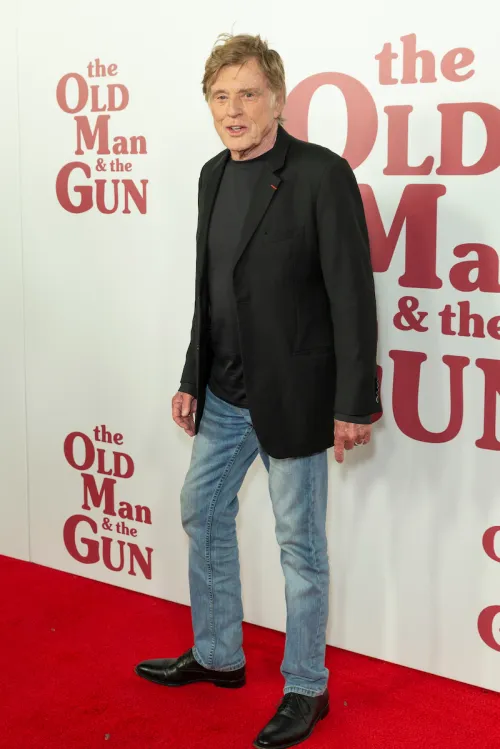 Robert Redford at the premiere of "The Old Man & the Gun" in 2018
