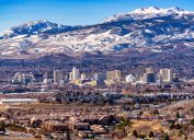 The skyline of Reno, Nevada