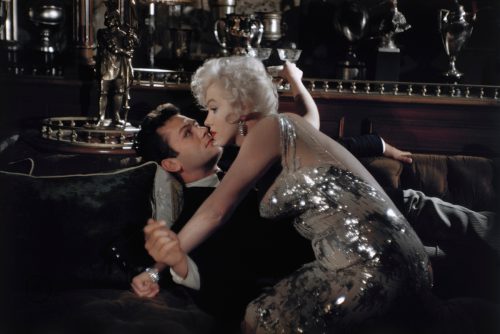 Tony Curtis and Marilyn Monroe in "Some Like It Hot"