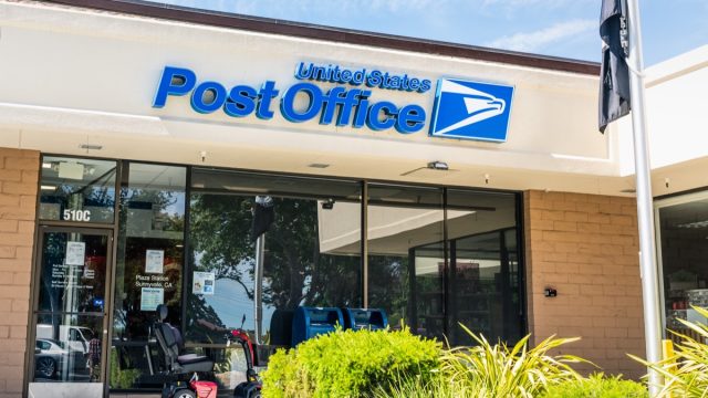 United States Post Office (USPS) location; The USPS is an independent agency of the executive branch of the US federal government
